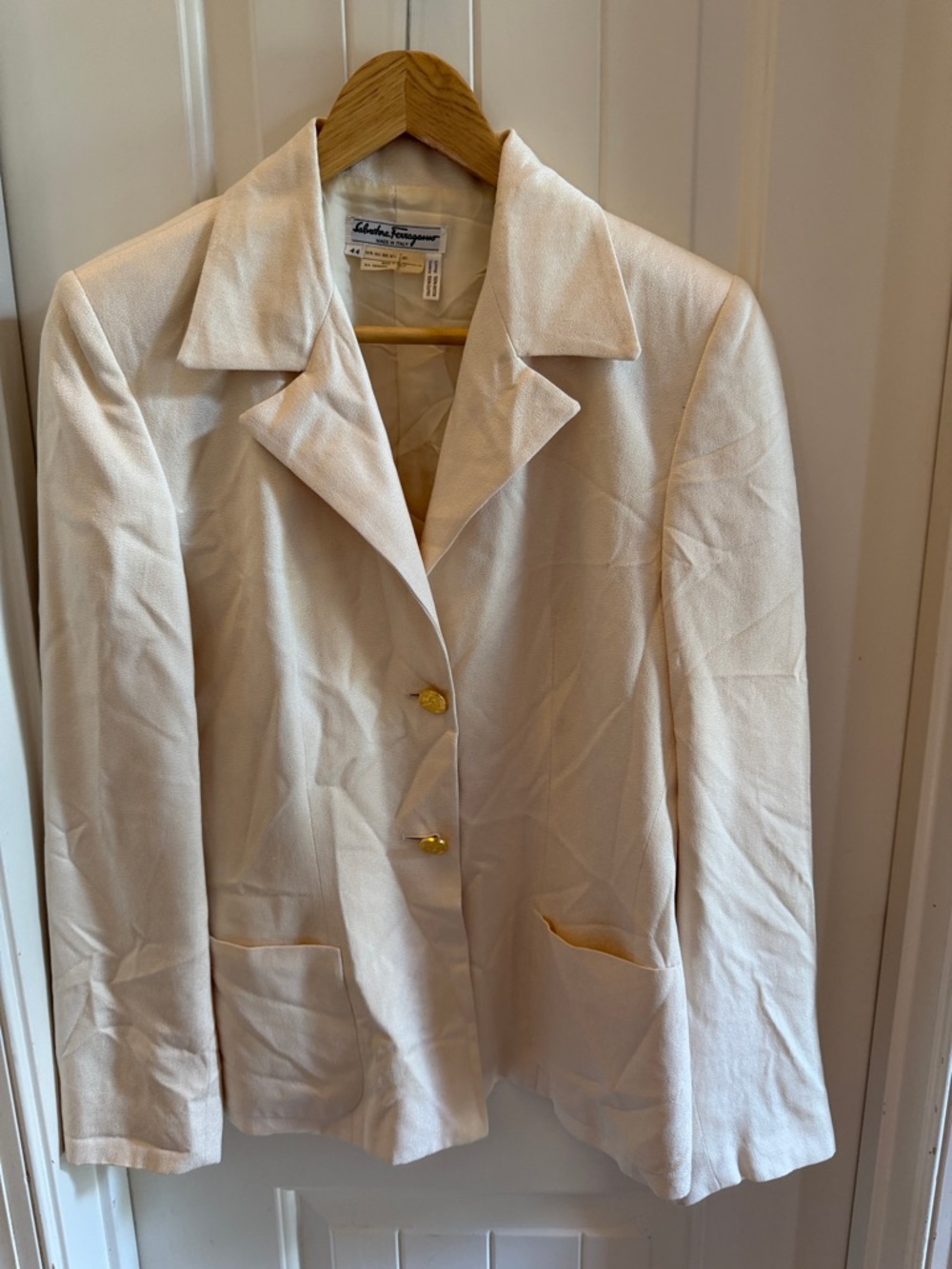 Vintage Ferragamo silk blazer